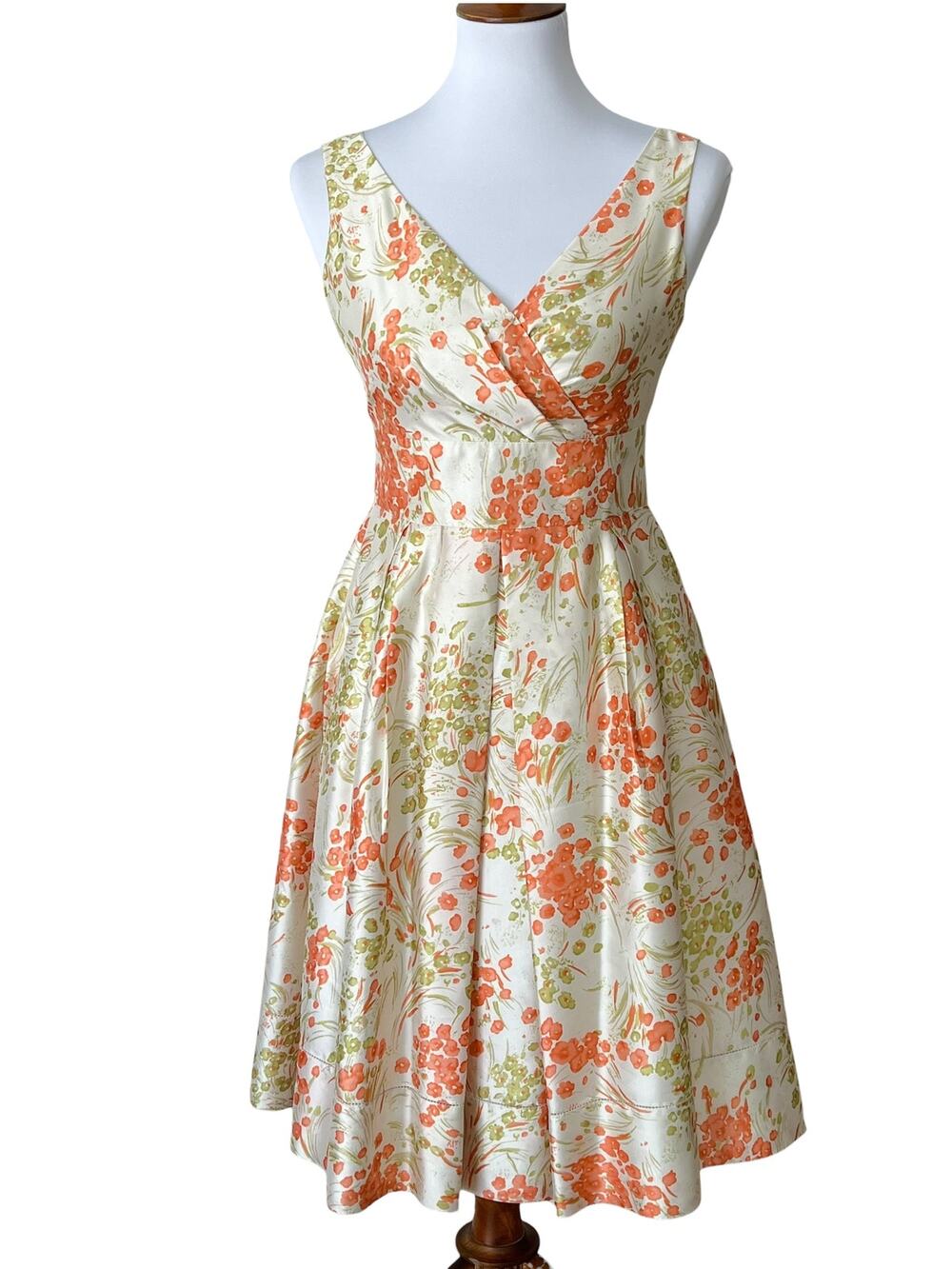 Talbots Small Petite Dress Silk Cocktail XSP Fall Semi Formal Wedding Guest Hoco